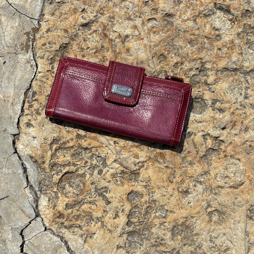 Fossil Burgundy Leather Wallet